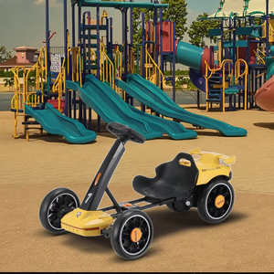 Elektrische racekart met dubbele aandrijving, hoge vermogens pedaal quad, EN71 gecertificeerd plastic speelgoed voor kinderen van <span class=keywords><strong>2</strong></span>-7 jaar - Product Image 5