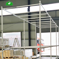 GT 4x8 pieds, supports de culture verticaux coulissants à Double étage pour l'agriculture en intérieur, plateaux de plantation à flux et Ebb
