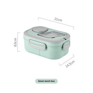 Boîte à lunch scellée à double couche, grande capacité, anti-fuite, boîte à lunch bento - Product Image 6