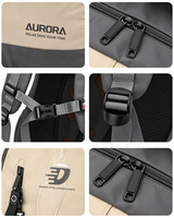 Sacs à dos d'étudiant pour ordinateur portable, imperméables, avec fermeture éclair, en tissu Oxford, pour la randonnée et le sport, avec logo personnalisé OEM, design gratuit, vente en gros