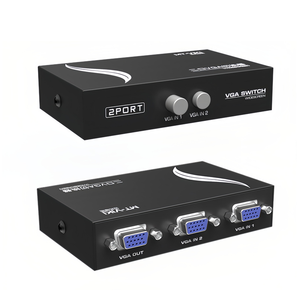 2 4 cổng VGA Switcher 4 2 trong 1 ra 1 trong 2 ra hai chiều chia sẻ video lẫn nhau máy chủ máy tính bên ngoài VGA TV màn hình Selector - Product Image 5