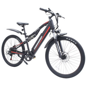 Bicicleta eléctrica de aluminio de 27.5 pulgadas con batería oculta de 36V 13ah 250W, freno de disco hidráulico y transmisión de 7 velocidades - Product Image 5