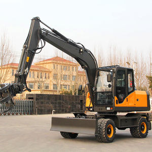 Máy xúc bánh lốp mini 3.5 tấn dùng cho nông trại, đạt tiêu chuẩn EPA <span class=keywords><strong>CE</strong></span>, động cơ máy xúc, máy xúc bán chạy, máy đào nông trại có cabin - Product Image 1