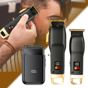 Set Professionale per Taglio Capelli con Display LED, Rasoio Cordless Ricaricabile per <span class=keywords><strong>Uomo</strong></span>, Lame in Acciaio Inossidabile, Istruzioni in Inglese - Product Image 6