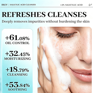 Nettoyant Visage Acide Salicylique Marque Blanche Niacinamide Contrôle Sébum Nettoyage Profond Hydratant Apaisant Lavant Visage Vente en Gros - Product Image 2