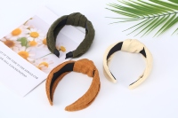 Ensemble de bandeaux colorés noués style doux pour femmes, en tissu doux, turbans torsadés, accessoires pour cheveux avec nœuds d'été