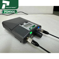 Paulkitson PSM900 Moniteur d'oreille sans fil professionnel UHF 542-578MHz avec câble de données Garantie 1 an pour chanteurs de scène