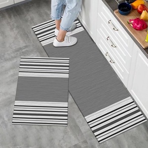 Alfombra de cocina antideslizante de 2 piezas alfombras de área de pila de bucle absorbente de agua MOQ bajo para dormitorio y balcón - Product Image 3