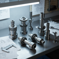 Pièces de robot en aluminium et acier inoxydable usinées CNC de précision sur mesure, prix usine