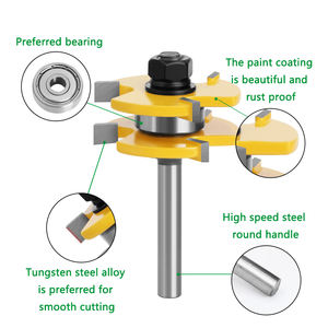 LAVIE 2 pièces, fraises à rainurer et à languettes de 8 mm, fraises à rainurer pour bois, outils de coupe pour le travail du bois - C MC02002 - Product Image 4