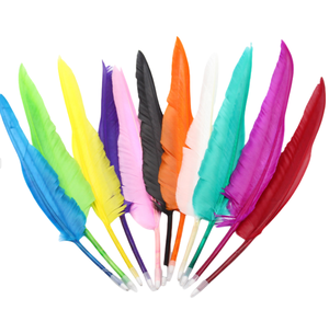 フェザーボールペンウェディングクイルペンギフトダチョウフェザーボールペン - Product Image 1