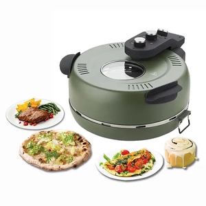 Cixi Nhà Cung Cấp Nhà Máy Điện 1200W Muti-Fuction Xách Tay Bánh Pizza Nhà Sản Xuất Và Điện Thoại Di Động Điện Bánh Pizza Máy Làm Bánh Pizza Pan - Product Image 1