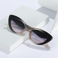 Lunettes de soleil œil de chat avec nœud papillon, très tendance, pour femme, nouvelle mode haut de gamme, style européen et américain, protection UV400, monture intégrale, pour le commerce international