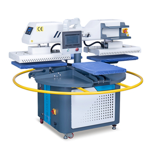 Máquina de Transferencia de Calor por Sublimación Automática con Láseres, Tipo Carrusel de Cuatro Estaciones, con 2 Cabezales de Calentamiento Rotatorios Automáticos para Impresión de Camisetas - Product Image 2