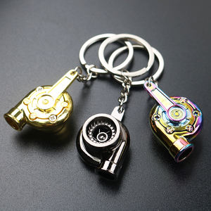 製造卸売カスタムロゴデザインクリエイティブミニターボターボチャージャーキーホルダー回転タービンキーチェーンカーキーリング - Product Image 4