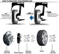 6x5.5 à 6x5.5 adaptateurs d'entretoises de roue forgés de 2 pouces pour 1999-2024 Silverado 1500 Sierra 1500 Yukon 2019-2024 Ram 1500