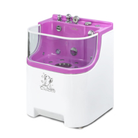 Dpbathe Therapeutischer Hydro-Massage Glas-Acryl Hundebadepool, Intelligente Temperaturkontrolle Hundeduschbecken für OEM B2B-Lieferung