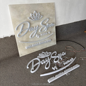 Insegna Luminosa Personalizzata 3D per Negozi, Lettere in Metallo Retroilluminate per Pubblicità Esterna, Insegna a LED in Acrilico per Parete - Product Image 4