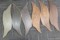 Parquet multicouche moderne à motif de feuilles, installation facile par système T&G, qualité AA, finition noyer noir lisse, usage intérieur, contrecollé