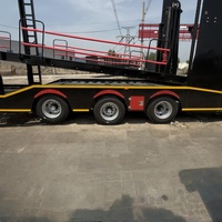 Grande demande 8 unités voiture transporteur Transport camion remorques double charge au sol 3Alxe semi-remorque châssis à vendre