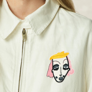 Vendita all'ingrosso stravagante ricamo ragazza dei cartoni animati per stirare patch per capelli <span class=keywords><strong>asciugacapelli</strong></span> mongolfiera fai da te cappelli di abbigliamento zaini - Product Image 5