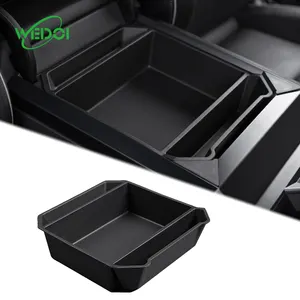 New product high quality car accessories luxury TPE console box car armrest box for tesla cybertruck 2024 Organizer storage box