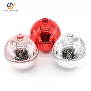 Thanh Lịch Rõ Ràng Cho Bóng Hình Dạng Nến Jar Giáng Sinh Trang Trí Nội Thất Với Đứng Cho Lễ Hội Bầu Không Khí - Product Image 5