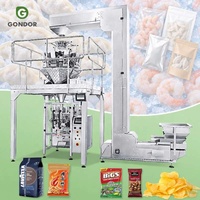 Machine d'emballage scellable pour chips de banane, tomates, café, bonbons, petites collations, fruits secs, noix, grains de café, 500g