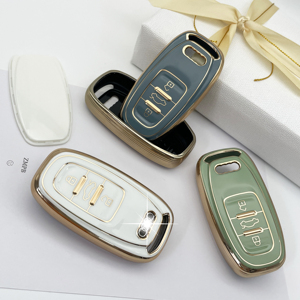 Couverture de <span class=keywords><strong>clé</strong></span> de <span class=keywords><strong>voiture</strong></span> en TPU souple et coloré pour Audi, accessoires de boîtier de <span class=keywords><strong>clé</strong></span> - Product Image 1