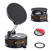 Support de téléphone magnétique pour voiture, conception pliable, adsorption sous vide puissante, rotation à 360 degrés, support stable