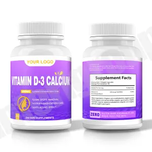 OEM apoya la salud ósea vitamina D3 y K2 5000iu 50000 suplemento de vitamina D3 K2 cápsulas