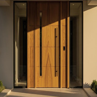 Solutions de portes en bois massif architecturales pour les entrées extérieures modernes et les développements résidentiels