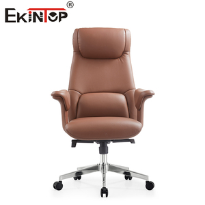 Fauteuil de bureau de luxe Sinonis inclinable en cuir avec repose-pieds, chaise de direction pivotante confortable, chaise d'ordinateur de direction, prix d'usine - Product Image 2