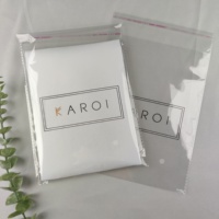 Bolsas de Celofán Transparentes con Impresión de Logo Personalizado, Paquete Resellable para Ropa, Bolsa OPP con Cierre Autoadhesivo Bopp