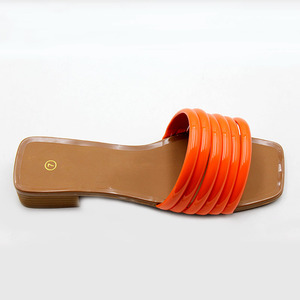 फैशन ग्रीष्मकालीन नए डिजाइन आकार 42 महिला वर्ग फुट सैंडल कम हील्स आउटडोर दैनिक महिलाओं के लिए चप्पल स्लाइड - Product Image 4