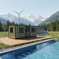 Maison préfabriquée prête à l'emploi, conteneur pliable extensible de 20 pieds ou 40 pieds, villa préfabriquée de 2, 4 ou 5 chambres, maison portable