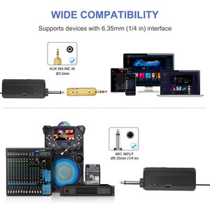 Micrófono de Karaoke <span class=keywords><strong>Profesional</strong></span> VHF UHF, Micrófono Inalámbrico de Mano con Condensador para Cantar en la Iglesia - Product Image 2