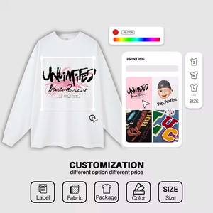 Camisas de Manga Larga AK-128 al por Mayor, 260g, Talla Grande para Hombre, 100% Algodón, Lisas, con Logotipo Personalizado, Alta Calidad - Product Image 5