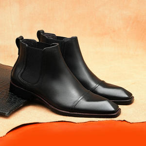 โปรโมชั่นใหญ่ปี 2025 รองเท้าบูทเชลซีหนังแท้กันน้ำสำหรับผู้ชาย สไตล์คลาสสิกทรงหุ้มข้อสูงแบบอังกฤษ สำหรับธุรกิจ สีสันสดใส - Product Image 3