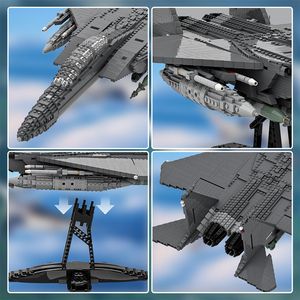 Funbuild máy bay quân sự <span class=keywords><strong>mcdonnell</strong></span> <span class=keywords><strong>Douglas</strong></span> F-15E EAGLE không khí chiến đấu máy bay chiến đấu mô hình khối xây dựng bộ - Product Image 6