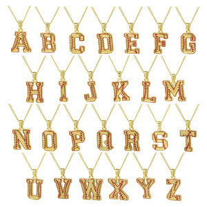 Nouveau Collier Pendentif Lettre Initiale Baseball 2026 Plaqué Or 18 carats Bijou Sportif Cadeau pour Elle/Lui - Product Image 5