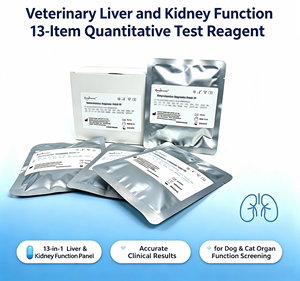 Kit de Reactivos de Prueba Cuantitativa de 13 Parámetros para la Función Hepática y Renal Veterinaria Healgen/Orient Gene para Analizador Bioquímico - Product Image 1