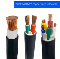 Kabel Daya VVR/RVVZ Khusus / Kabel Saluran Fleksibel Berinti Kawat Terpilin Bebas Oksigen Tembaga PVC Tahan Api 0.6/1kV Industri