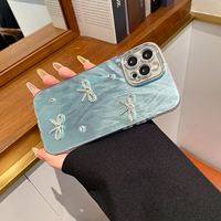 Coque de téléphone acrylique design élégant pour iPhone XS 7 8 11 12 13 14 15 16 17 Pro Max Coque Jul accessoire mobile