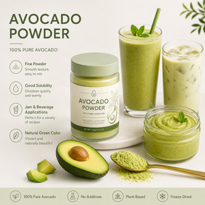LongBio Polvo Natural <span class=keywords><strong>de</strong></span> <span class=keywords><strong>Aguacate</strong></span> <span class=keywords><strong>de</strong></span> Grado Alimenticio, Pulpa <span class=keywords><strong>de</strong></span> <span class=keywords><strong>Aguacate</strong></span> <span class=keywords><strong>Hass</strong></span> en Polvo para Smoothies, Bebidas, Repostería, Bocadillos, Extracto <span class=keywords><strong>de</strong></span> Plantas Alimenticias - Product Image 1