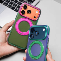 Coque de téléphone antichoc magnétique rotative couleur tendance été pour iPhone 18 Pro 17 Pro Max 17 Pro 16 Pro, coque rigide mate blindée