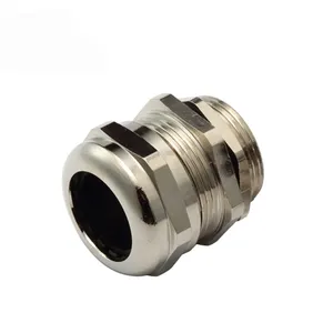CE Rohs Nickel Plated Brass Cable Gland | PG7 PG9 PG13.5 PG16 PG29 PG42 Metal Cable Gland | Electrical Brass Metal Cable Gland