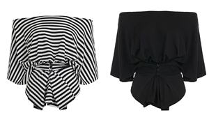 Elegante Camisa de Punto a Rayas Transpirable con Botones para Mujer, Blusa Sofisticada y Chic de Corte Ajustado que Define la Cintura, Ideal para la Oficina - Product Image 6