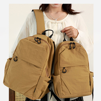 Sac à dos en PU pour ordinateur portable avec fermeture éclair, léger, grande capacité, pour étudiants (hommes et femmes), idéal pour les loisirs en extérieur