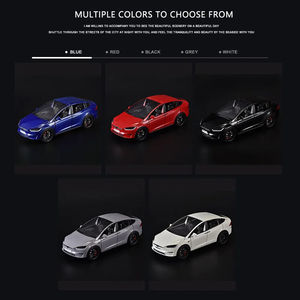 PANDAS 1:24 Modèle réduit de voiture en métal moulé sous pression Produit populaire Son léger <span class=keywords><strong>Tesla</strong></span> <span class=keywords><strong>Model</strong></span> <span class=keywords><strong>X</strong></span> SUV Alliage électrique Jouet en plastique à retirer - Product Image 2